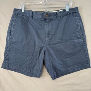 J.CREW Shorts Men’s Size 34 Blue Chino Stretch Flat Front Casual 7” Inseam